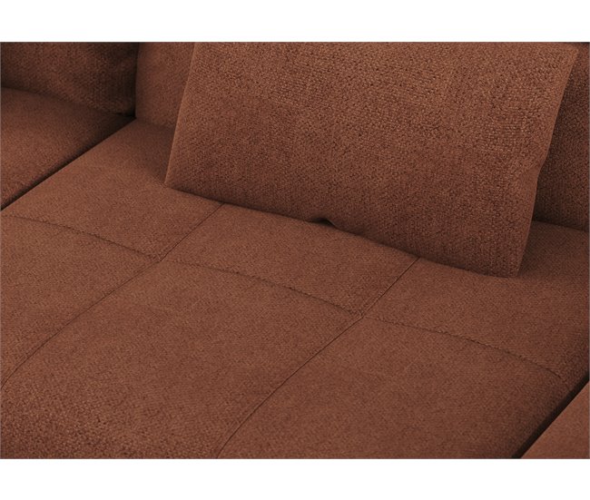 Sofá de canto em U STEWART XXL Terracota