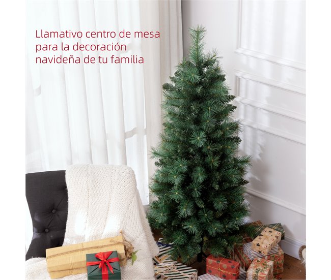 Árvore de Natal Plástico, metal HOMCOM, casa - natal Verde