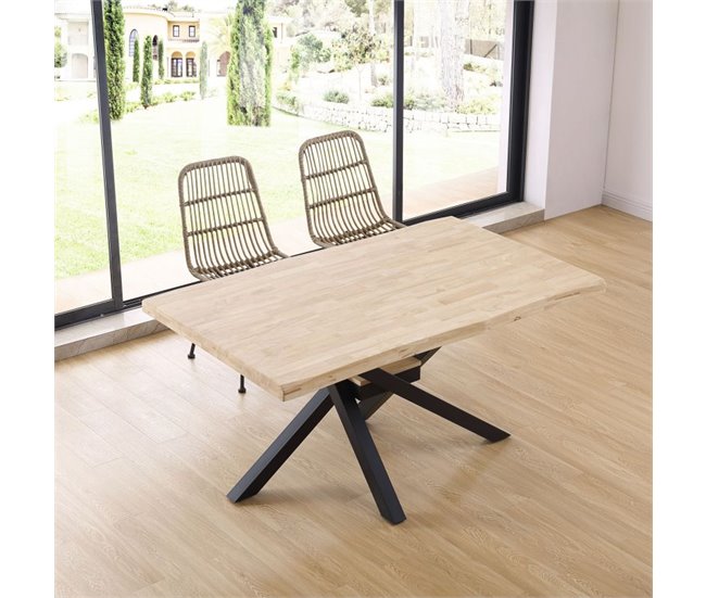 Mesa de jantar Xena Fit 150 90x90 Carvalho