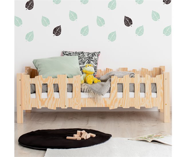 Cama com estrado de ripas Elsa Madeira