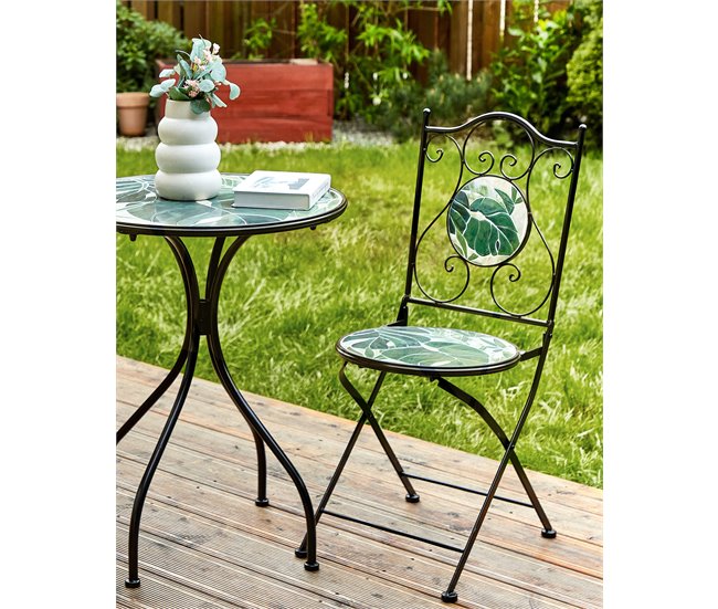 Beliani Cadeira de jardim COZZANA Preto