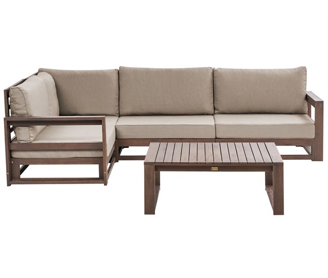 Beliani Conjunto lounge TIMOR Madeira