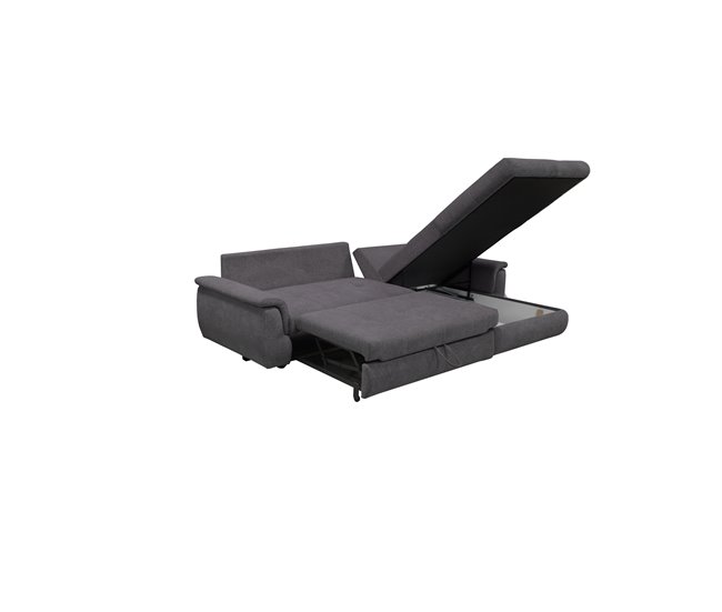 Chaise longue com cama FOCUS Cinza Escuro