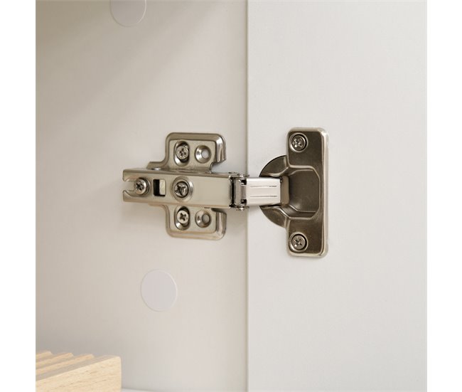 Armário de Cozinha MDF e Melamina de Madeira HOMCOM Branco