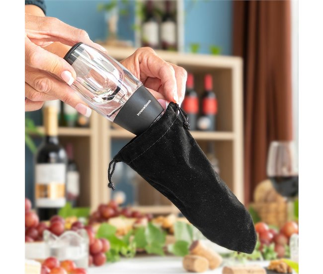Arejador de Vinho com Filtro, Suporte e Capa Transparente