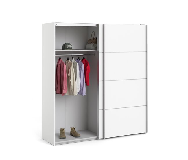 Roupeiro HERA portas deslizantes branco Branco