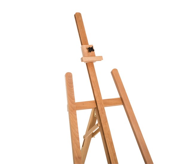 Cavalete de Pintura Madeira de Faia HOMCOM Castanho