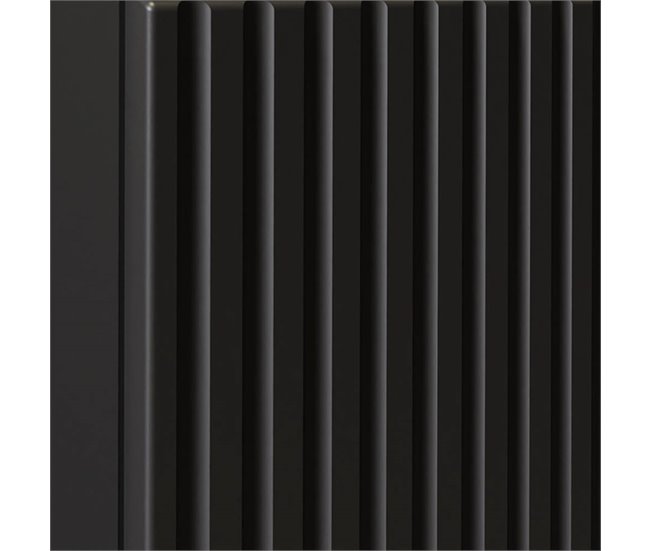 Móvel de casa de banho para lavatório Newport com 3 portas 100 Preto/ Madeira