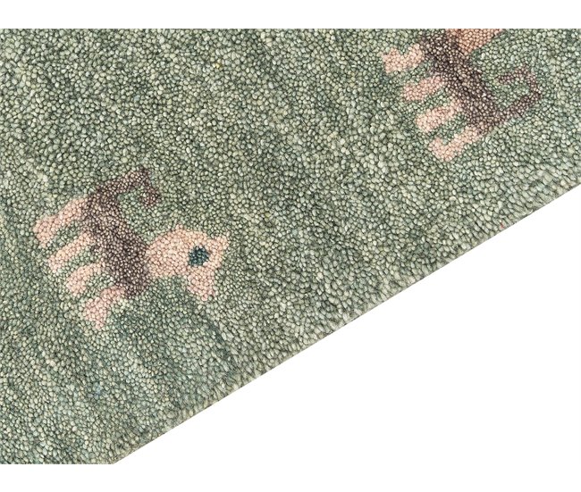 Beliani Entrelaçado KIZARLI 80x150 Verde