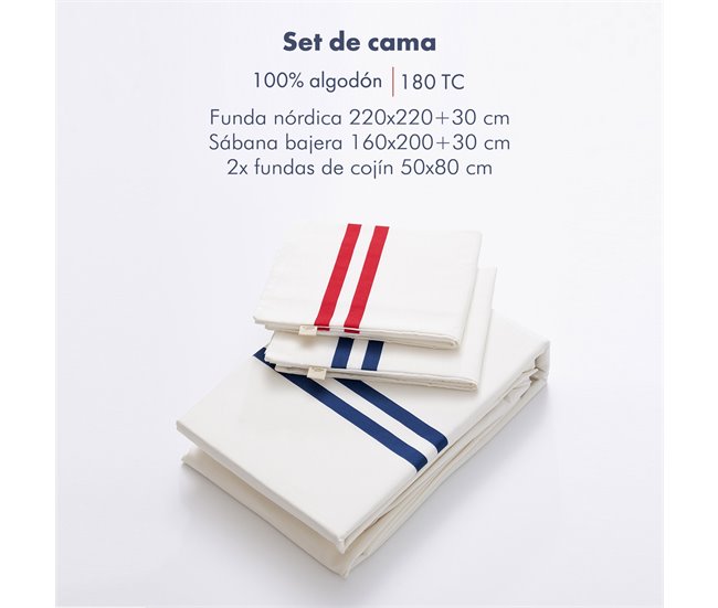 Conjunto de 4 DUPLOS 100% Algodão 180TC El Ganso Cru