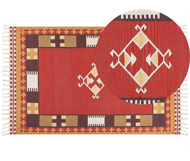 Beliani Kilim PARAKAR 140x200 Multicor