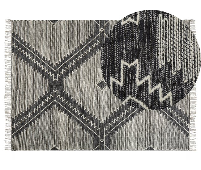 Beliani Pelos curtos ARBAA 140x200 Branco/ Bege