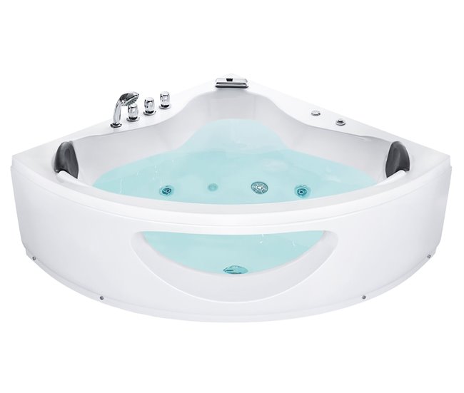 Banheira de interior Beliani TOCOA 138x190 Branco