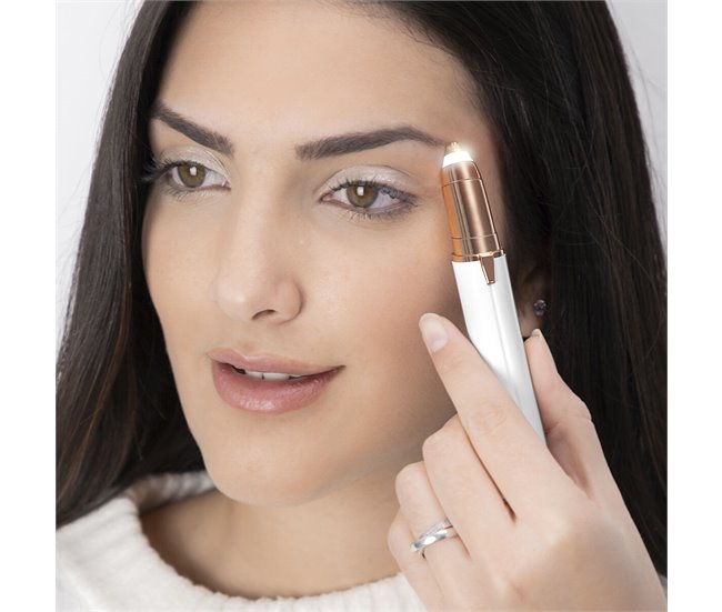 Depiladora de Precisão com LED para Pelo Facial 121631 Branco