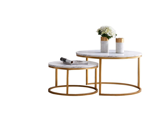 Mesa de centro, mesa de sala, mesa de sofá. 80x60 Branco