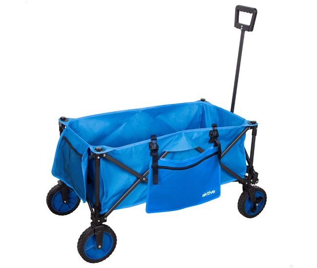 Aktive Carrinho de praia dobrável Azul