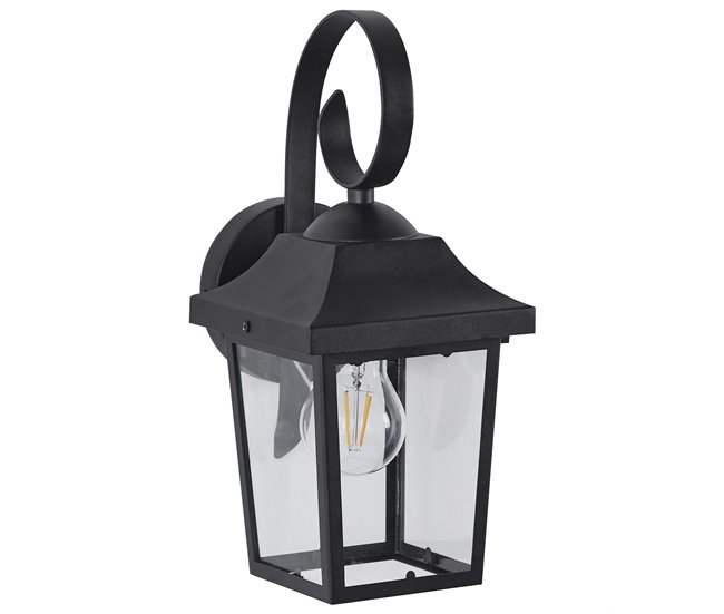 Beliani Iluminação de parede para exterior TANGON Preto