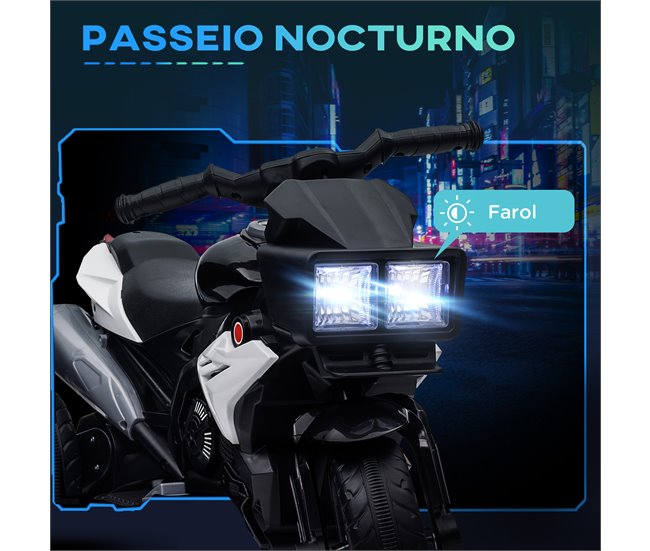 Mota para Crianças PP e Metal HOMCOM Preto