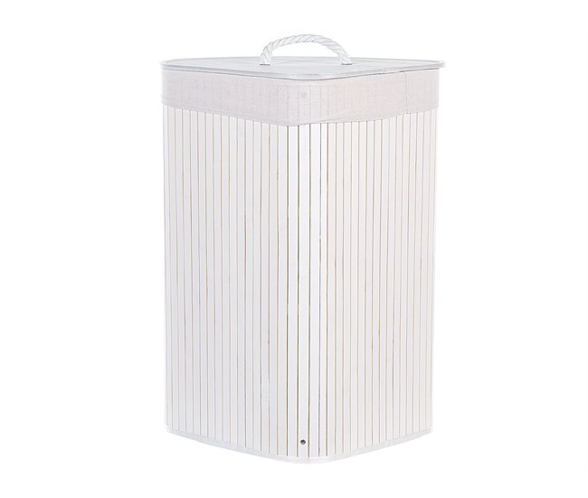 Beliani Cesto de roupa MATARA Branco