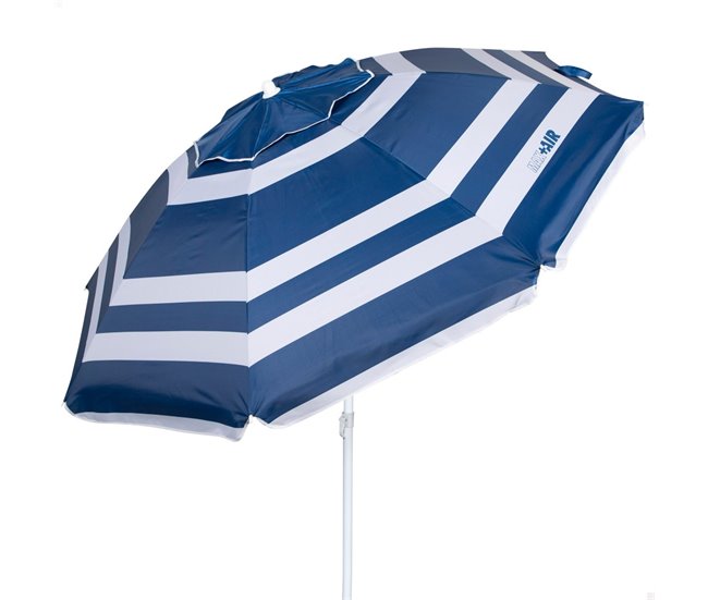 Guarda-sol à prova de vento com vara basculante e proteção UV50 Aktive Azul