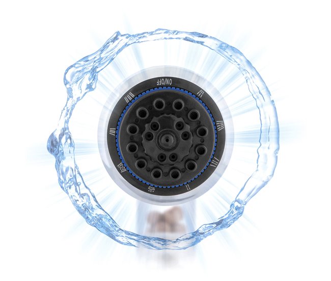 Eco-chuveiro Mineral Multifunção com Germânio e Turmalina Preto