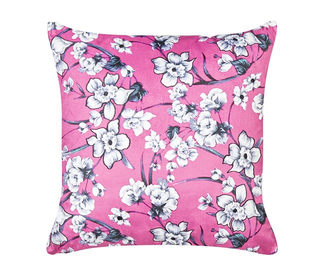 Beliani Almofada decorativa KOELERIA FÚcsia