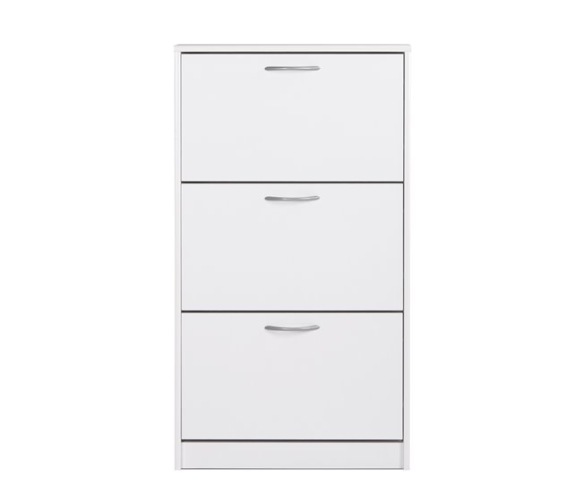 Sapateira DRESDE com 3 compartimentos cor branca Branco