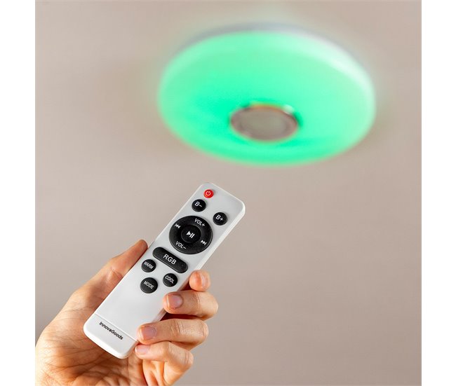 Candeeiro LED de Teto com Altifalante Branco