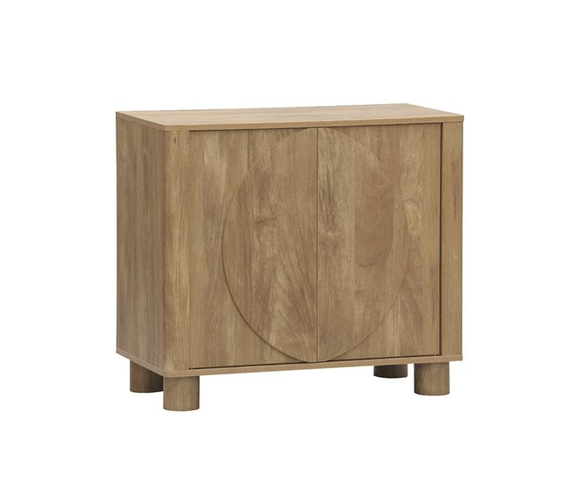 Aparador exótico efeito madeira de manguier 2 portas reversíveis 80 Madeira