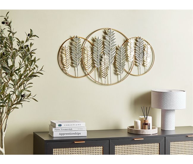 Beliani Decoração de parede COPERNICIUM Dourado