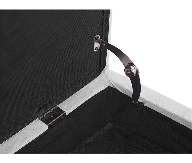 Beliani Chaise longue derecho Terciopelo PESSAC Cinza Claro