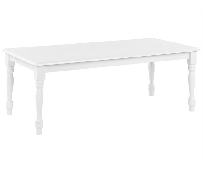 Beliani Mesa de centro KOKOMO 60x120 Branco