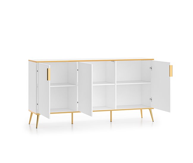 Aparador de 3 portas Zora Branco
