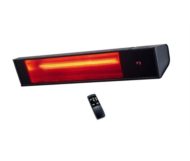 Sined WARM BLACK GLASS 2000 WIFI Aquecedor Infravermelho com Cristal de 2000W, Preto Preto