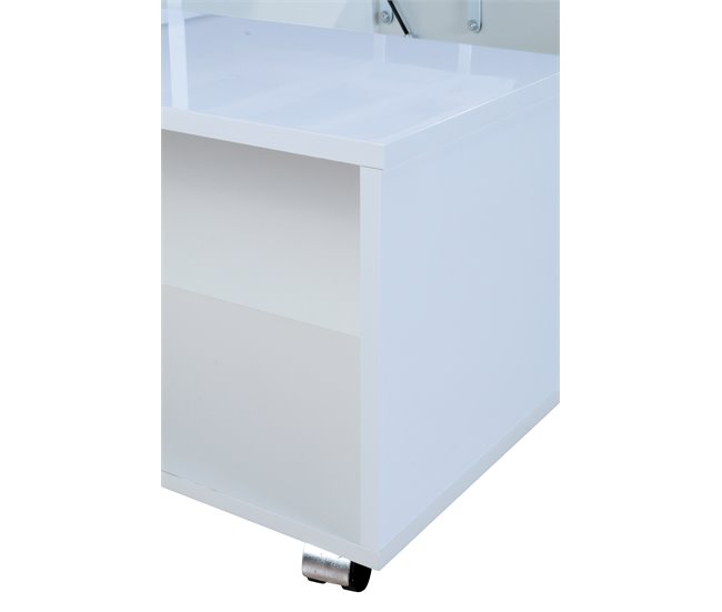 Mesa de centro elevável branco SAM Branco/ Preto