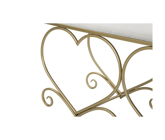 Banco Coração 3 105x37 Branco