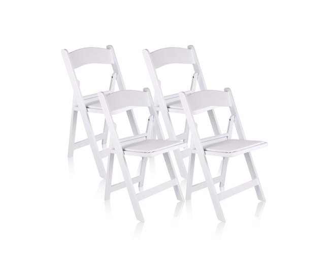 Pack 4 silla plegable Pleggo Branco