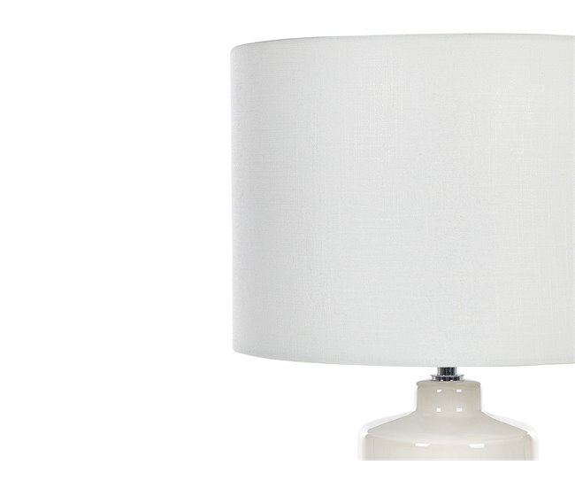 Beliani Candeeiro de mesa ANSEBA Branco