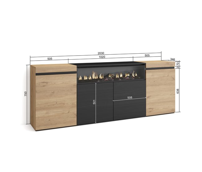 Aparadores para sala 35 Bege