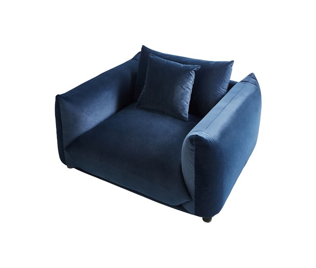 Beliani Poltrona LUVOS Azul