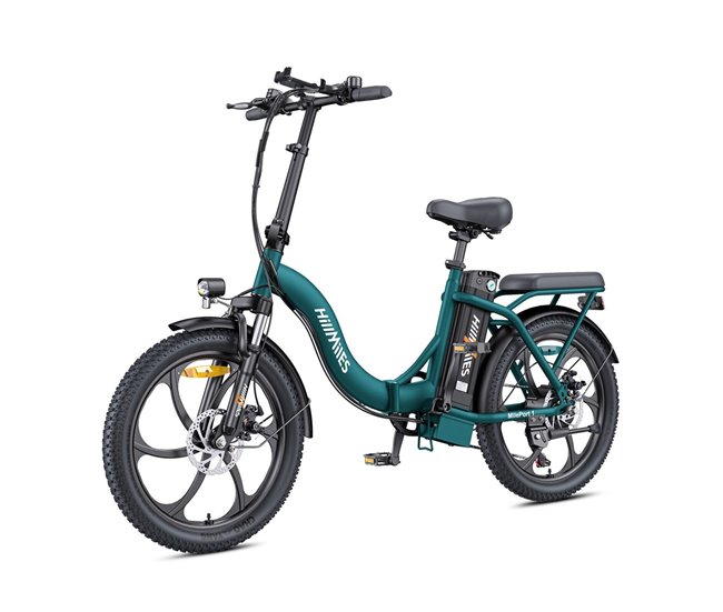 Bicicleta Elétrica HillMiles MilePort 1 – Motor 250W Bateria 36V13Ah Verde