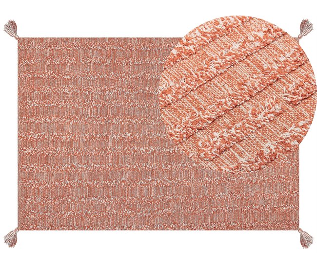 Beliani Pelos curtos MUGLA 160x230 Laranja