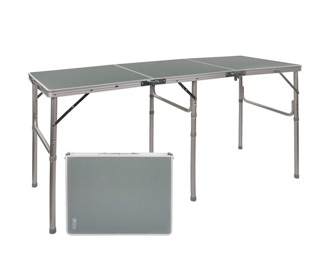 Mesa de campismo dobrável Aktive Cinza