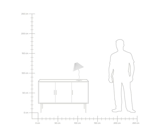 Beliani Candeeiro de mesa ALWERO Branco