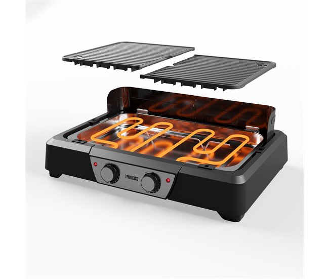 Grelhador elétrico PRINCESS 112254 2000W Preto