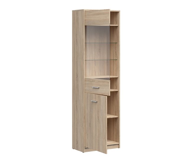 Armário expositor de 2 portas Ewen Madeira