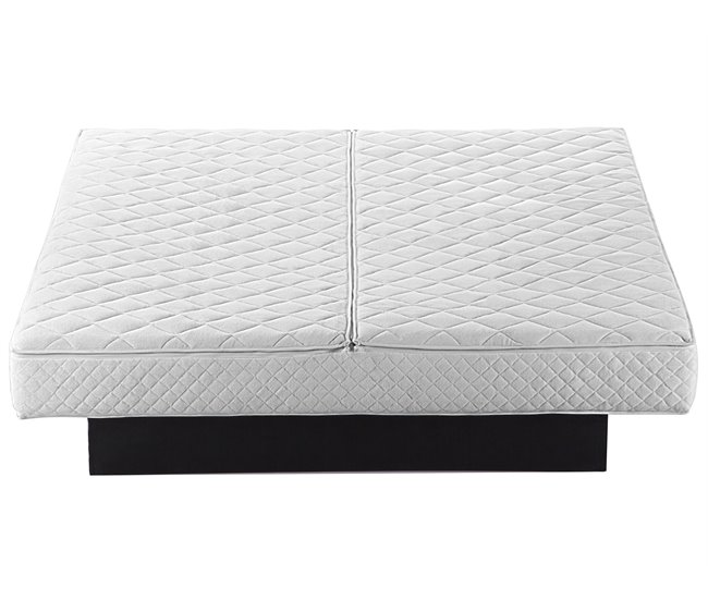 Beliani Cama de água Poliéster PARIS 195x228 Cinza
