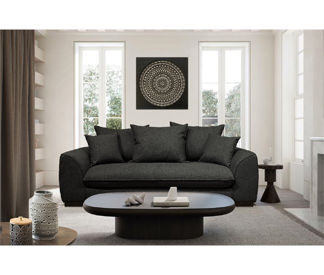 Sofá cama com abertura italiana SAGA Preto