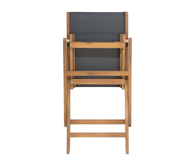 Beliani Conjunto de comedor CESANA Castanho