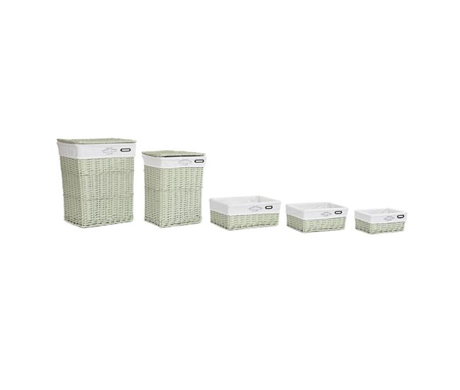 Conjunto de Cestas Verde